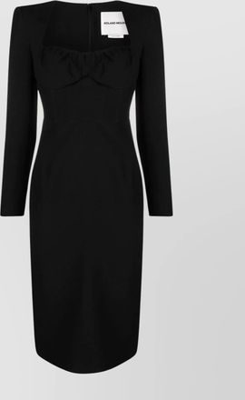 Roland Mouret wool and silk blend tube dress midi
