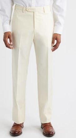 Zanella Devon Super 110s Serge Trousers in White at Nordstrom Rack, Size 30R