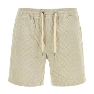 Polo Ralph Lauren Casual Shorts, male, Beige, Size: S Corduroy Drawstring Shorts