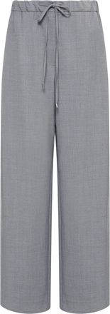 Sportmax Wide-Leg Elastic Waist Striped Pants