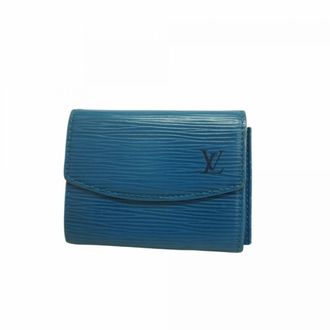 Louis Vuitton Toledo Blue Coin Purse/Coin Case (Pre-Owned)