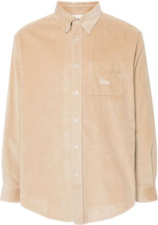 Drôle de Monsieur La Chemise Corduroy shirt - unisex - Cotton - L - Neutrals
