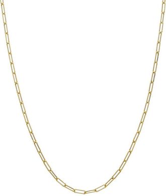 Italian Gold, Inc 10K 2.5Mm Polished Paperclip Necklace