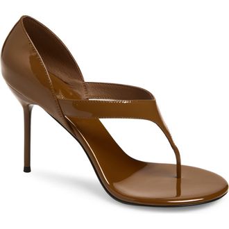 Jeffrey Campbell Rhian Stiletto Sandal in Tan Patent at Nordstrom, Size 7.5