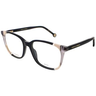 Carolina Herrera Ladies Black Rectangular Eyeglass Frames Ch 0065