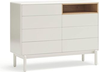 Teulat Cómoda 7 cajones crema