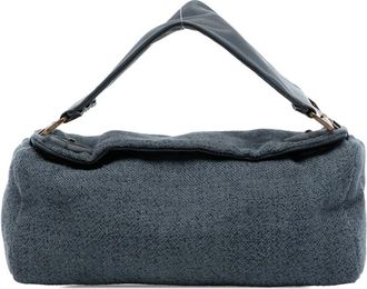 Prada Pre-owned Textured Shoulder Bag - Dames - Vintage Handtas - Grijs - ONE Size - Vintage