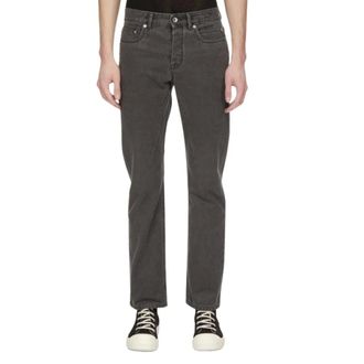 Rick Owens Fog Cut - Heren - Jeans - Grijs - Maat: W31 Katoen