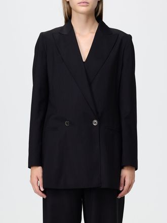Max Mara Double-Breasted Pure Wool Blazer with Peak Lapels