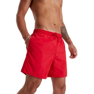 Speedo Badeshorts SPEEDO Mens Essential 16 Watershort, Herren, Gr. XXL, N-Gr, rot, Obermaterial: 100% Polyamid. Futter: 100% Polyester, Badehosen Badeshorts,