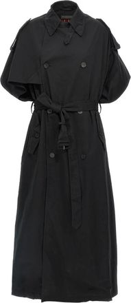 Balenciaga Stole Trenchcoat - Dames - Trenchcoats - Zwart - ONE Size - Katoen - Jassen