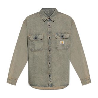 Carhartt Work in Progress Denim shirt Tigan - Heren - Spijkeroverhemden - Grijs - L - Denim - Overhemden