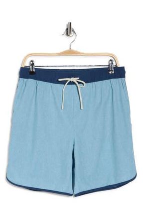 Original Penguin Performance Drawstring Shorts in Smoke Blue/Insignia Blue at Nordstrom Rack, Size Xx-Large