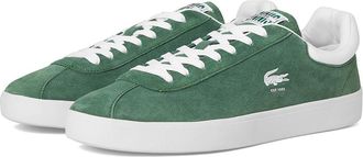Lacoste Baseshot Sneakers Mens Shoes Dark Green/White : 11.5 M, Suede