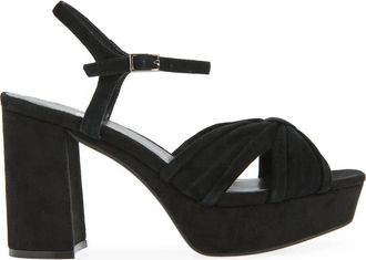 Jeffrey Campbell Womens Dalida Platform Heels In Black Suede