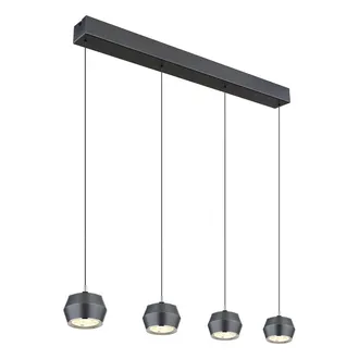 Globo Lighting L&aacute;mpara Colgante - Marthy - Gris - Metal - Gran L&aacute;mpara