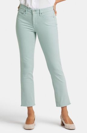 NYDJ Sheri Ankle Fray Hem Slim Jeans in Snowpass Mint at Nordstrom, Size 12P