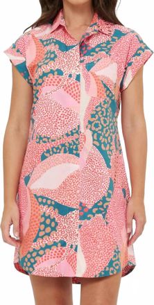 Oliphant Mini Shirt Dress In Nautilus Navy