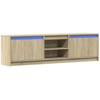 vidaXL Vidaxl - Mueble De Tv Led Madera De Ingenier&iacute;a Roble Sonoma 180x34x50 Cm