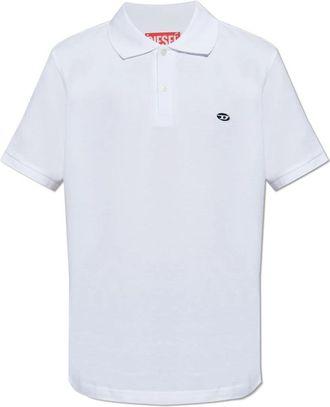 Diesel Polo T-Rejust-Doval-Pj - Heren - Polos - Wit - S - Katoen - Tops
