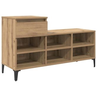 vidaXL Shoe Cabinet Artisan oak 102 x 36 x 60 cm Engineered wood vidaXL