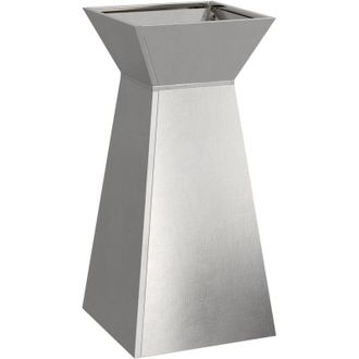 vidaXL Pillar Planter Silver 35 x 35 x 73 cm Steel Vidaxl