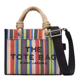 Marc Jacobs Stripe Mesh Small Tote Bag - female - Marc Jacobs - Handbags - Multicolor - ONE SIZE - Bags