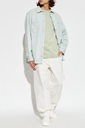 Golden Goose Denim Shirt, Mens, Light Blue