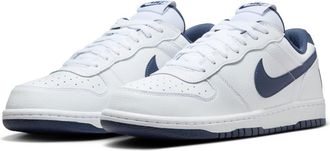 Nike Big Nike Low Basketball Sneaker in White/Midnight Navy at Nordstrom Rack, Size 10.5