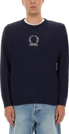 Moschino Navy Blue Logo Sweater