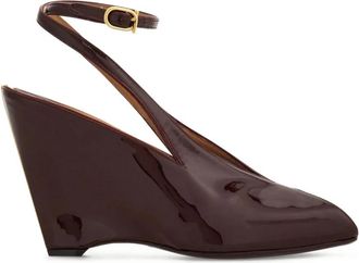 Ferragamo Schoenen Ferragamo - Dames - Sleehakken - Paars - 36 EU - Leer - Schoenen