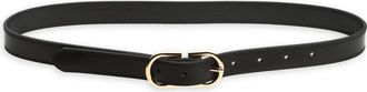 Nordstrom Camilla Leather Belt in Black at Nordstrom, Size Small