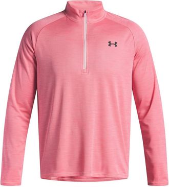 Under Armour Heren Tech Textured Half Zip Top (Roze)