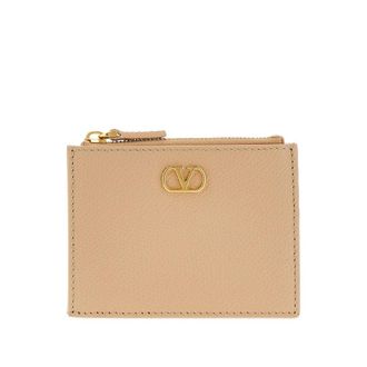 Valentino Garavani Vlogo Signature leather cardholder Woman One Size