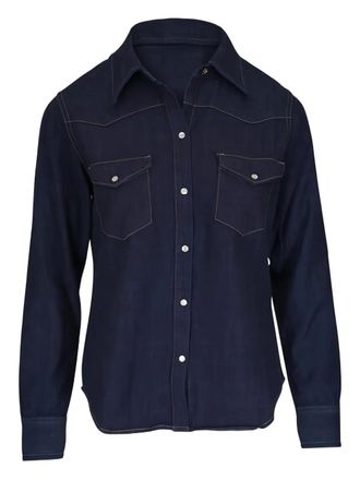 Nili Lotan Travis pocket button shirt - Blu