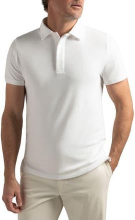 HyperNatural Biscayne Slim Fit Cotton Blend Piqu&eacute; Golf Polo in White at Nordstrom Rack, Size Medium