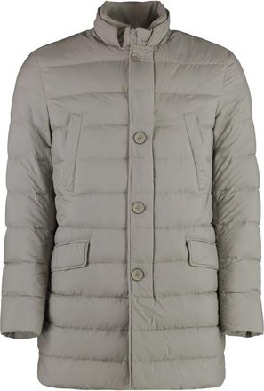 Herno Techno-nylon donsjas - Heren - Gewatteerde jassen - Grijs - L - Nylon - Jassen