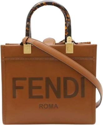 Fendi Pre-owned Handbags, female, Brown, Size: ONE SIZE Pre-owned Vintage Handbag
