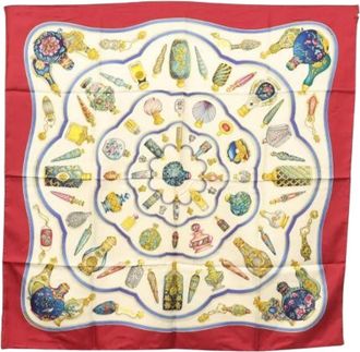 Herm&egrave;s Pre-owned Scarves, female, Multicolor, Size: ONE SIZE Pre-owned Silk Scarf