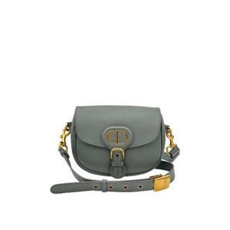 Dior Pre-owned Cross Body Bags, female, Gray, Size: ONE SIZE Pre-owned Leather Crossbody Bag