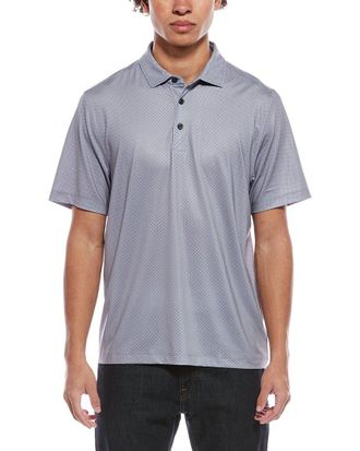 Cutter & Buck Pike Eco Tonal Geo Print Recycled Polo Shirt