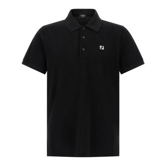 Fendi Heren, Tops, Zwart, Maat: M Katoen