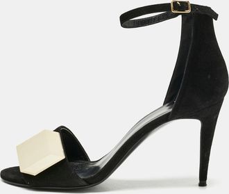 Pierre Hardy Black Suede Jq11 Embellished Ankle Strap Sandals