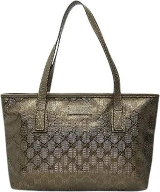 Gucci Pre-owned Tote Bags, female, Brown, Size: ONE SIZE Pre-owned Vintage Tote Bag