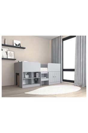 Seconique Orlando Low Sleeper Single Bed in Light Grey
