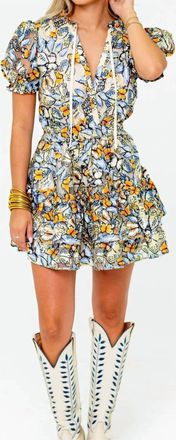 BuddyLove Clementine Elastic Waist Mini Dress In Meadow
