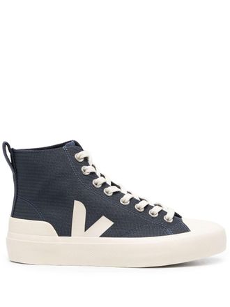Veja Wata II Pierre canvas sneakers - Blauw