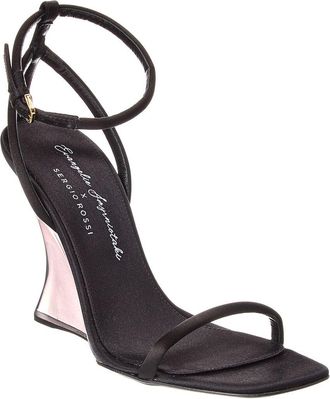 Sergio Rossi X Evangelie Smyrniotaki Satin Wedge Sandal