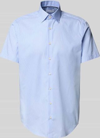 Christian Berg Regular Fit Business-Hemd mit Knopfleiste in Bleu, Größe 39/40