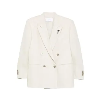 Lardini Blazers, female, White, Size: XS Jacket